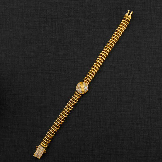 Zircon Bracelet (D19) - Silver 925 & Gold Plated