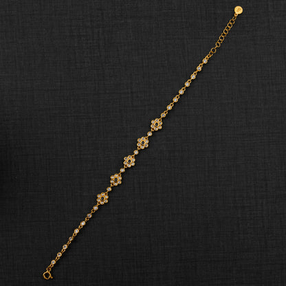 Zircon Bracelet (D8) - Silver 925 & Gold Plated