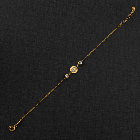 Zircon Bracelet (D3) - Silver 925 & Gold Plated