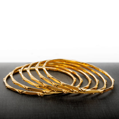Adult's Bangles (D30-K) - Silver 925 & Gold Plated