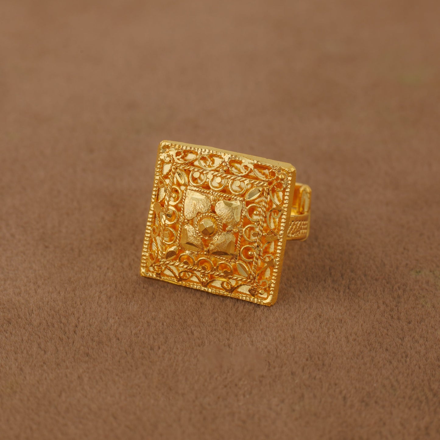 Traditional Ring (151) - Silver 925 & Gold Plated