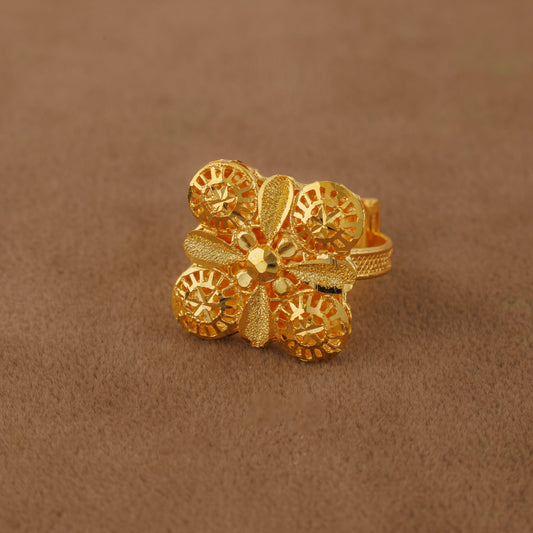 Traditional Ring (110) - Silver 925 & Gold Plated