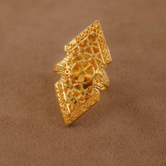 Traditional Ring (D94) - Silver 925 & Gold Plated