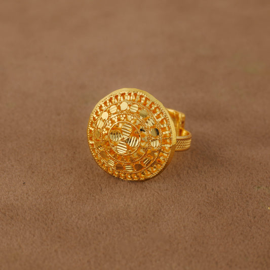 Traditional Ring (135) - Silver 925 & Gold Plated