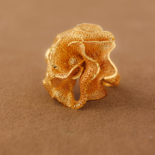 3D RP Rings (D346) - Silver 925 & Gold Plated