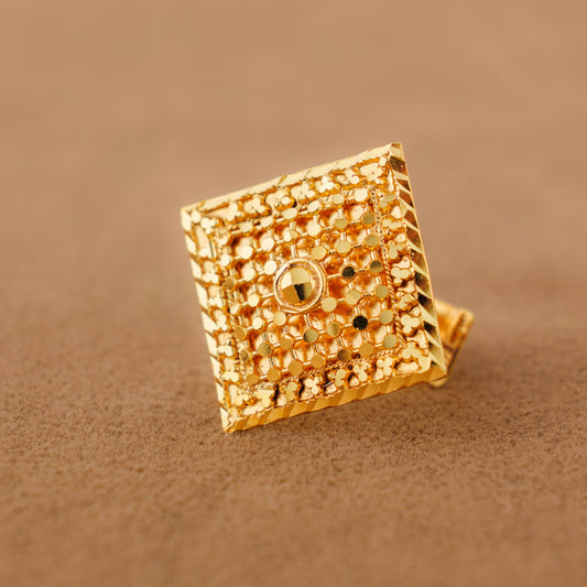 Traditional Ring (160) - Silver 925 & Gold Plated