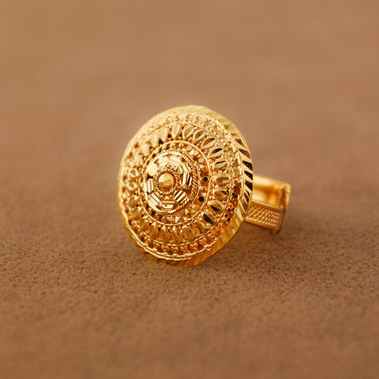 Traditional Ring (172) - Silver 925 & Gold Plated