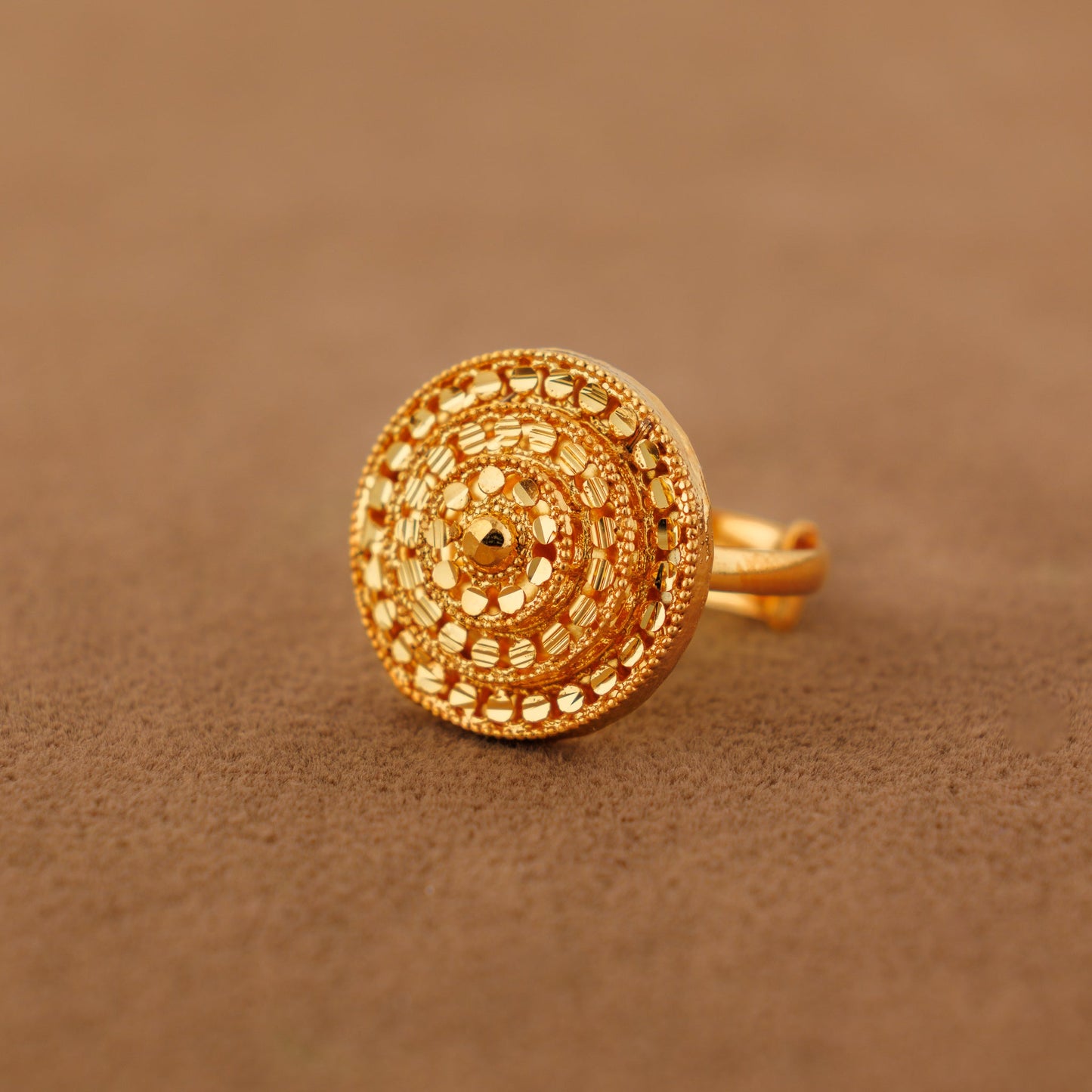 Traditional Ring (169) - Silver 925 & Gold Plated