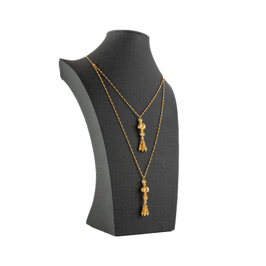 2 Line RP Beads Mala (D10) - Silver 925 & Gold Plated