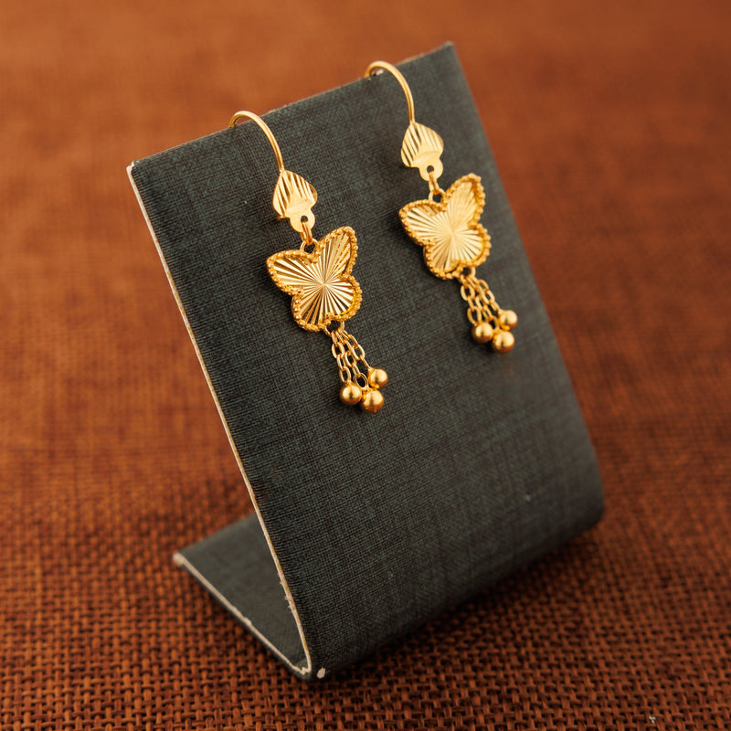 Butterfly Earrings (V3) - 925 Silver & 24K Gold Plated