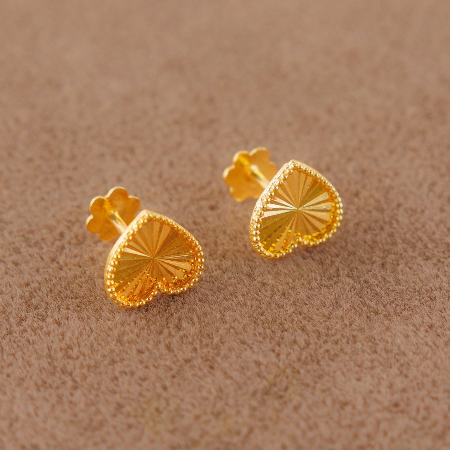 Heart Shape Tops (D5) - Silver 925 & Gold Plated