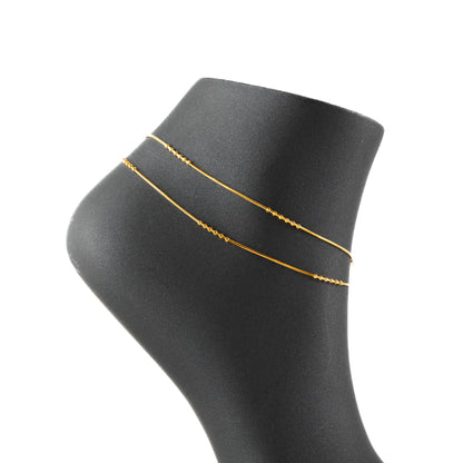Anklet (D27) - Silver 925 & Gold Plated