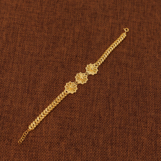Diamond Cut Star Bracelet (D1) - Silver 925 & Gold Plated