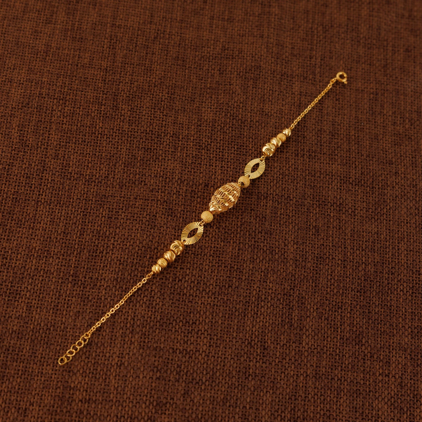 RP Beads & Ball Bracelet (D99) - Silver 925 & Gold Plated