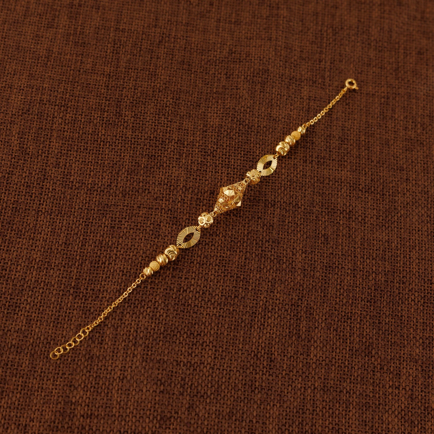RP Beads & Ball Bracelet (D96) - Silver 925 & Gold Plated
