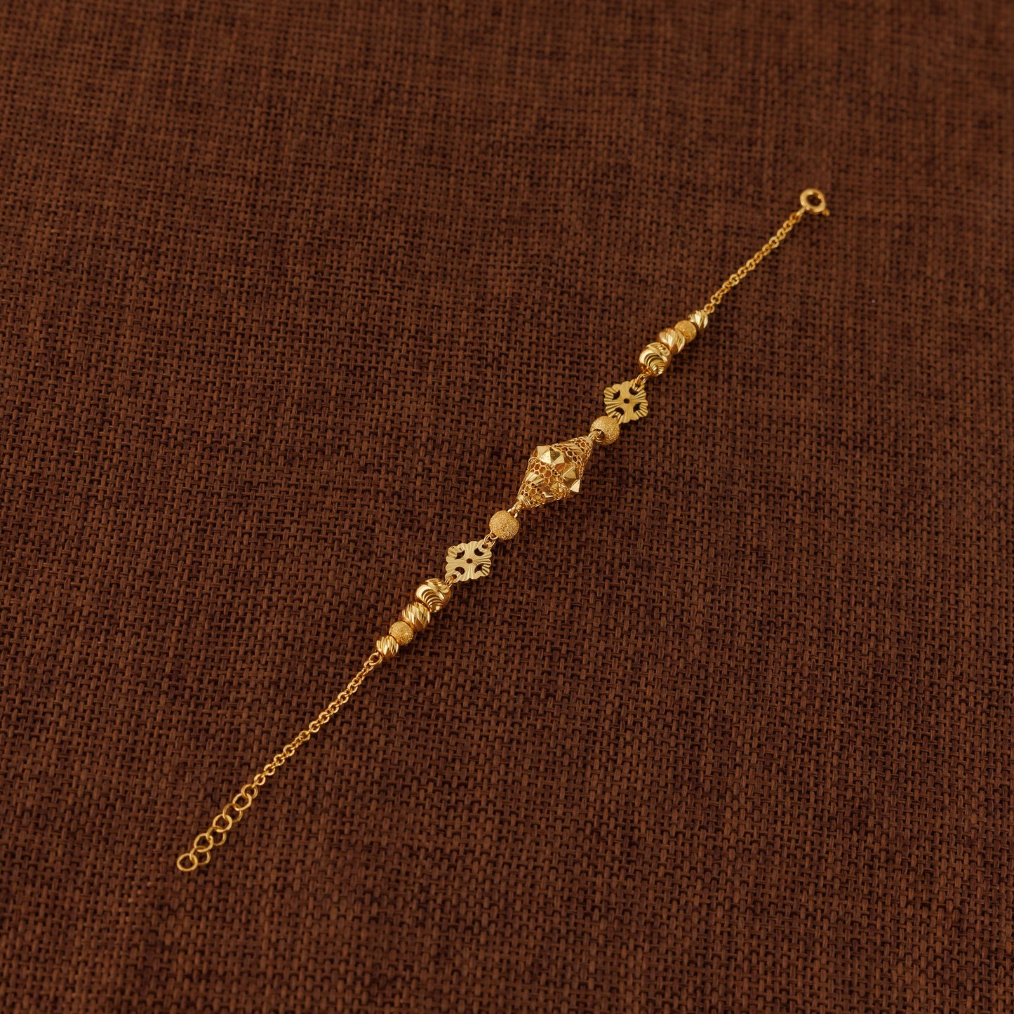 RP Beads & Ball Bracelet (D97) - Silver 925 & Gold Plated