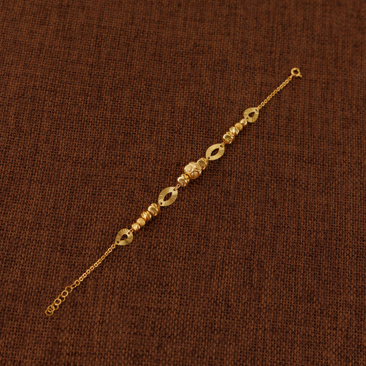 RP Beads & Ball Bracelet (D100) - Silver 925 & Gold Plated