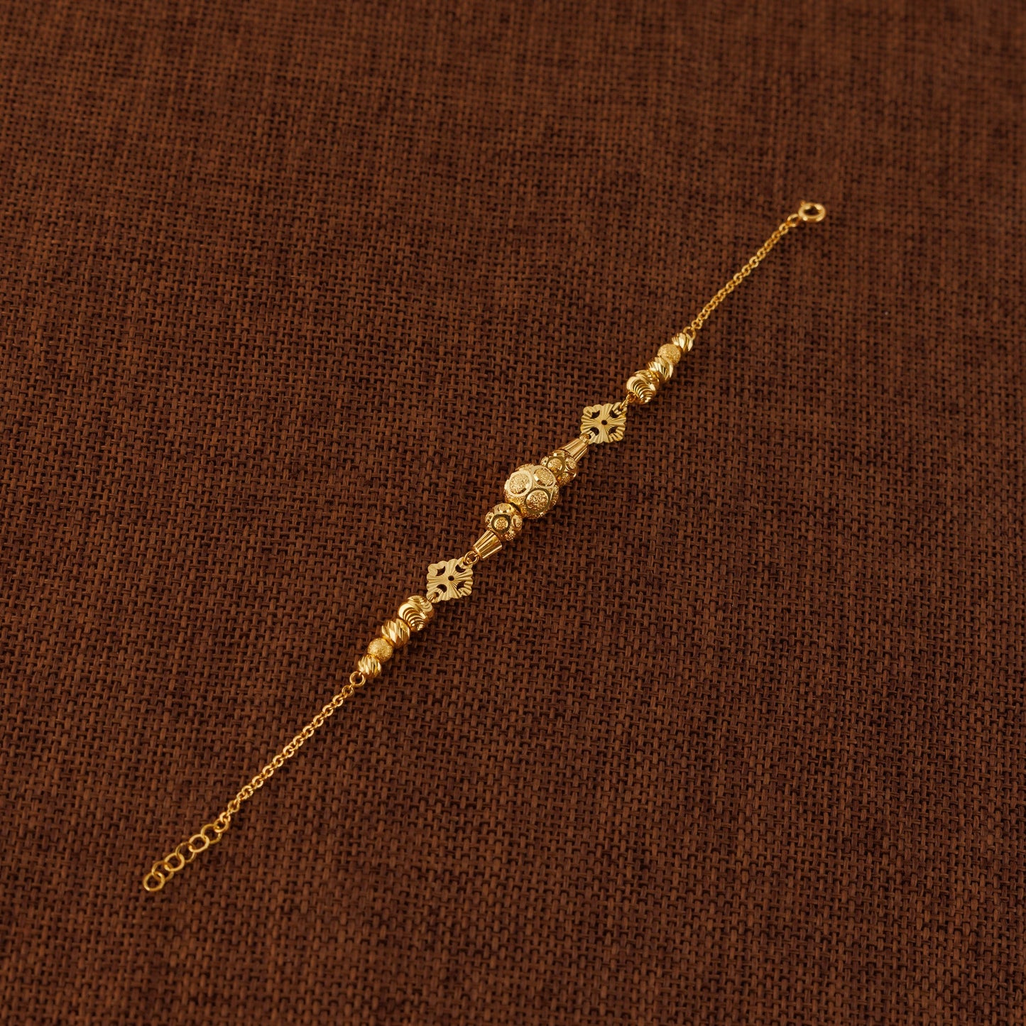 RP Beads & Ball Bracelet (D98) - Silver 925 & Gold Plated