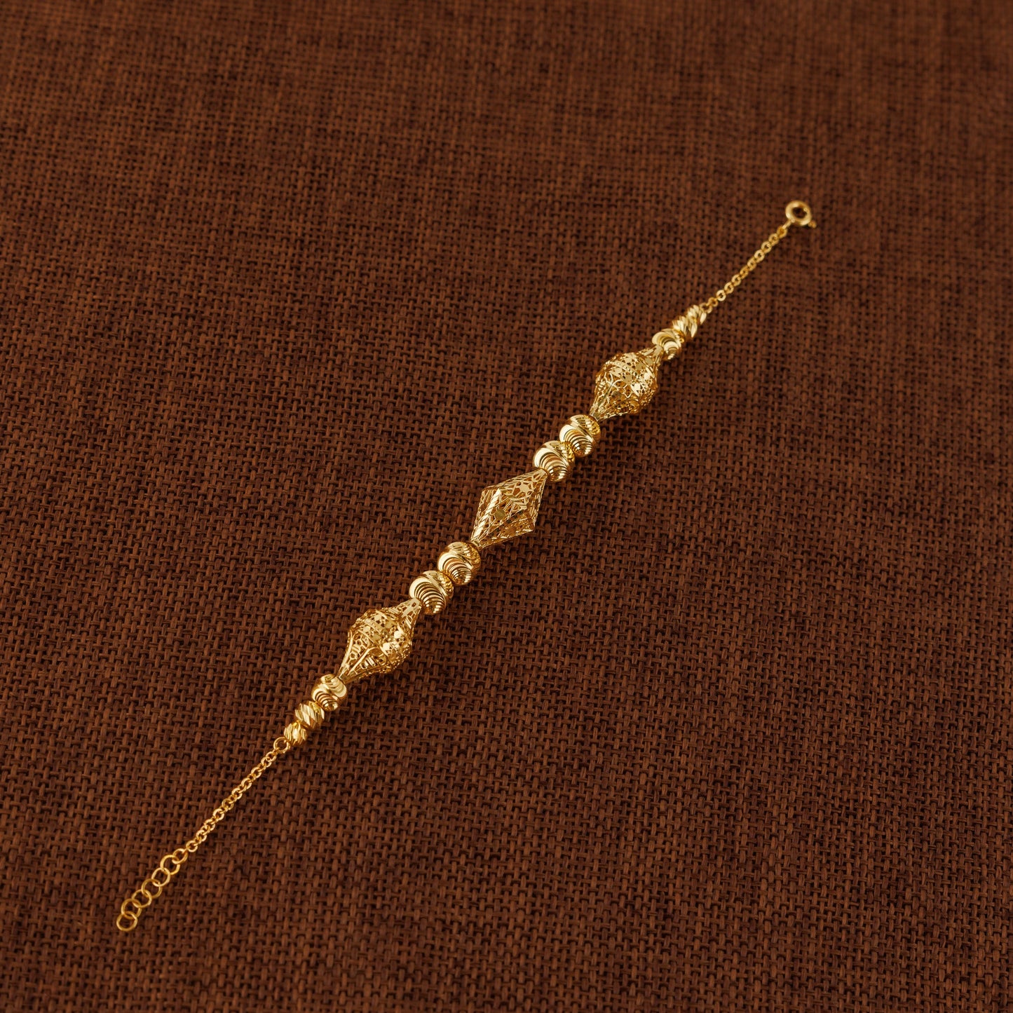 سوار خرز وكرات RP (D75) - فضة 925 ومطلي بالذهب