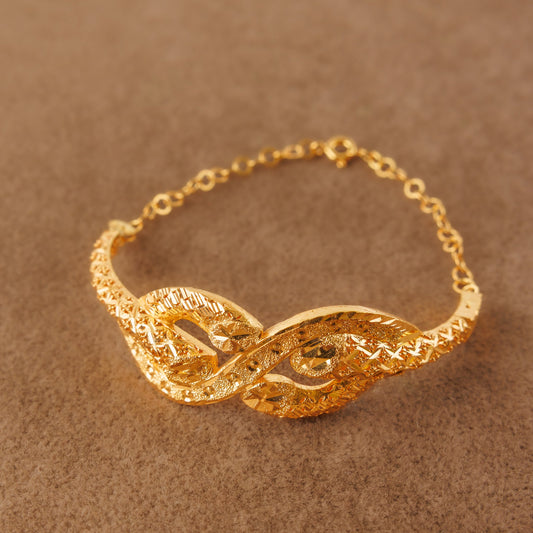 RP Cuff Bracelet (D38) - Silver 925 Gold Plated