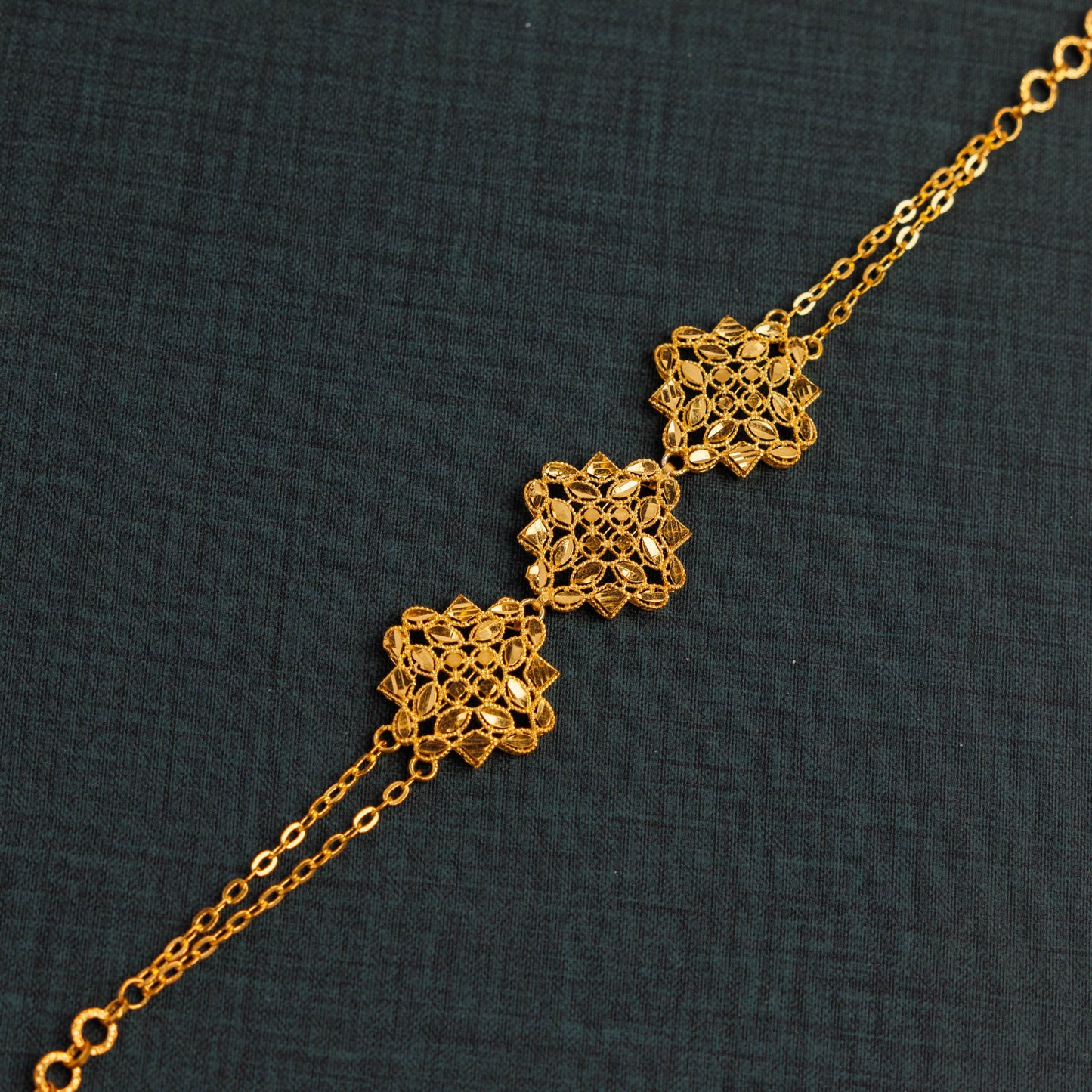 RP 3 Piece Bracelet / Chain (D6) - Silver 925 & Gold Plated