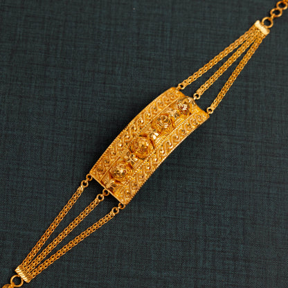 (4 Piece) Big Mushawak Bracelet - Silver 925 & Gold Plated