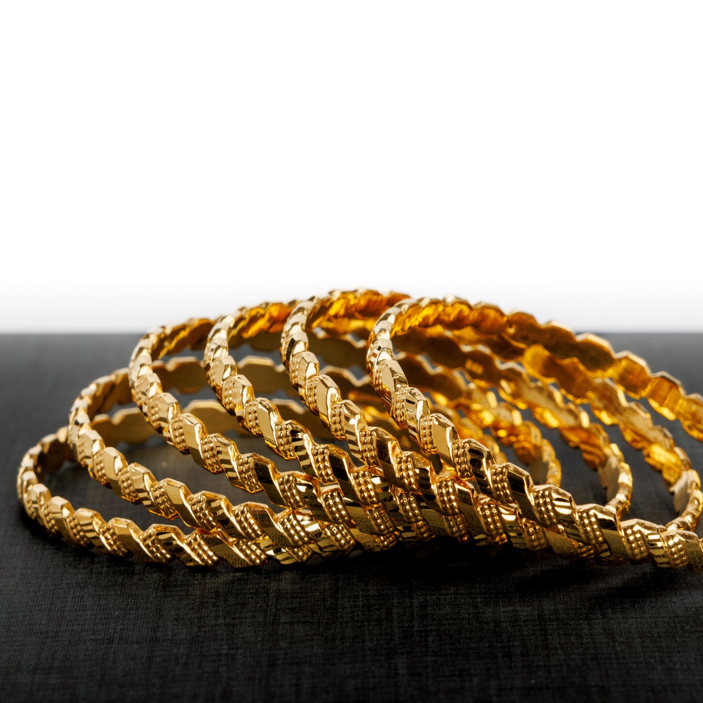 Adult's Bangles (D16-A) - Silver 925 & Gold Plated