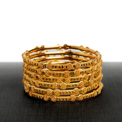 Adult's Bangles (D17-A) - Silver 925 & Gold Plated