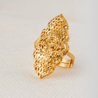 Traditional Ring (D64) - Silver 925 & Gold Plated