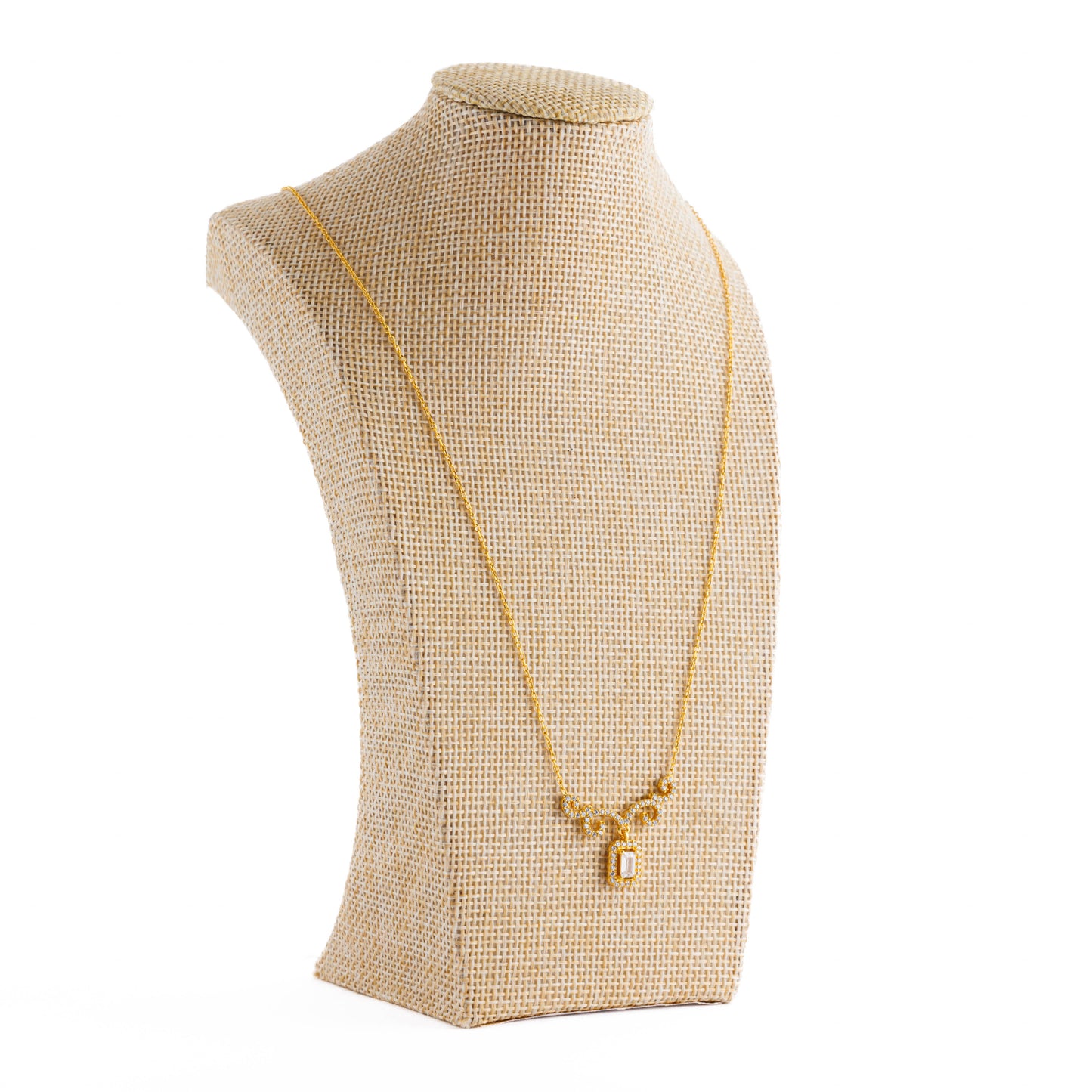 قلادة تشوكر (D65) - فضة 925 ومطلية بالذهب
