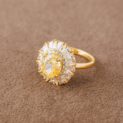 Fancy Ring (D4) - Silver 925 & Gold Plated