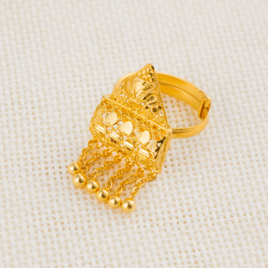 Traditional Casting Ring (D4) - Silver 925 & Gold Plated