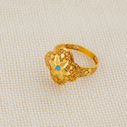 Four Petals Rings (D2) - Silver 925 & Gold Plated