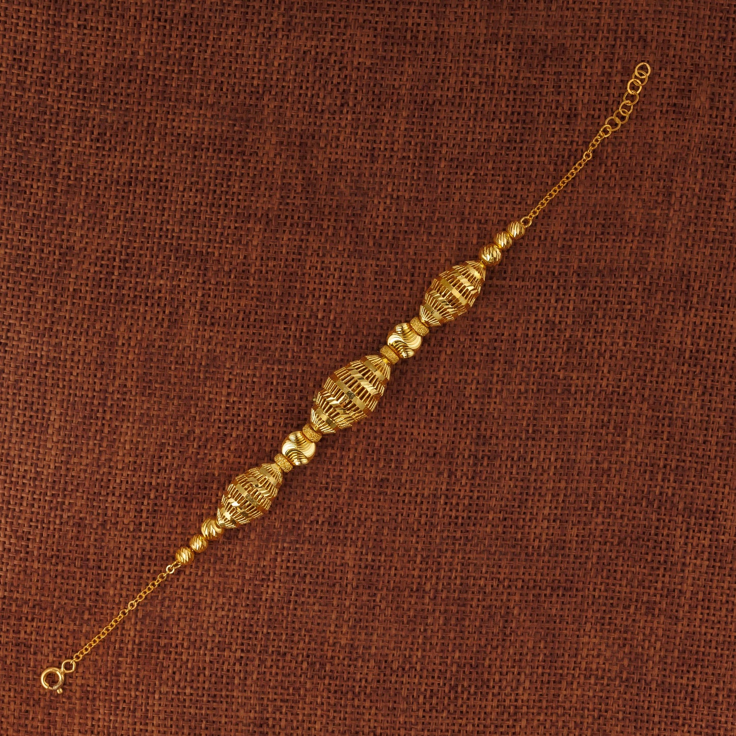 سوار خرز وكرات من RP (D37) - فضة 925 ومطلي بالذهب