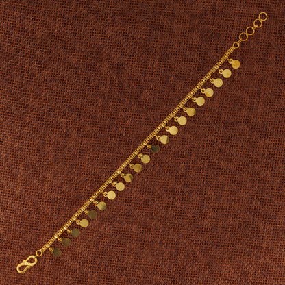 Emirati Style Bracelet (D3) - Silver 925 & Gold Plated
