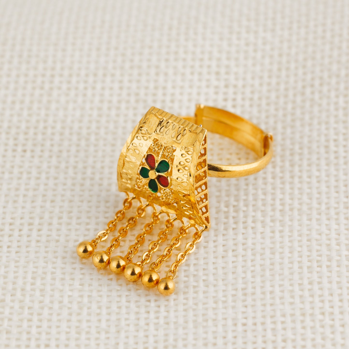 Pyramid Ring - Mina (D1) - Silver 925 & Gold Plated