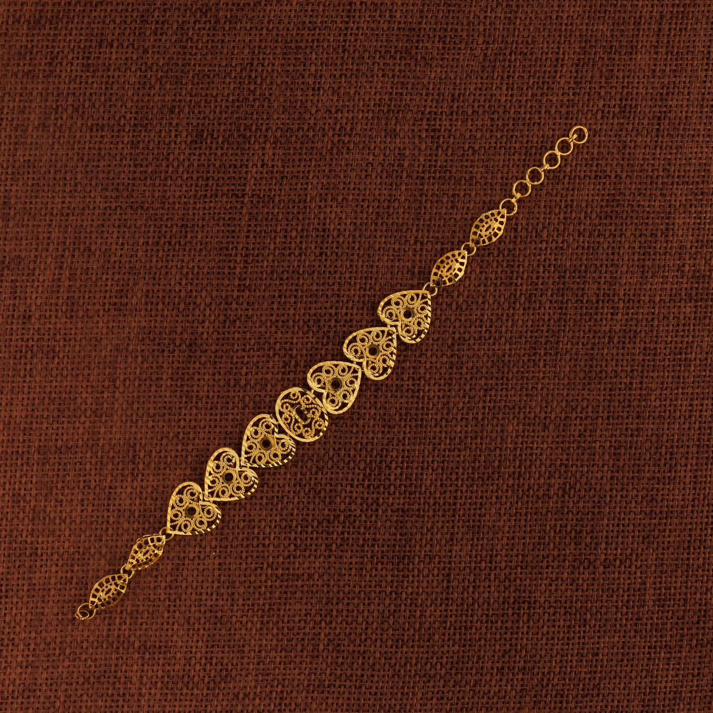 Casting Bracelet (D78) - Silver 925 & Gold Plated