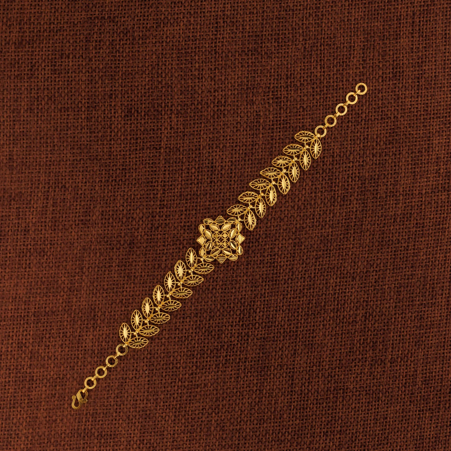 RP 1 Piece Bracelet with Leaf (D6) - Silver 925 & Gold Plated
