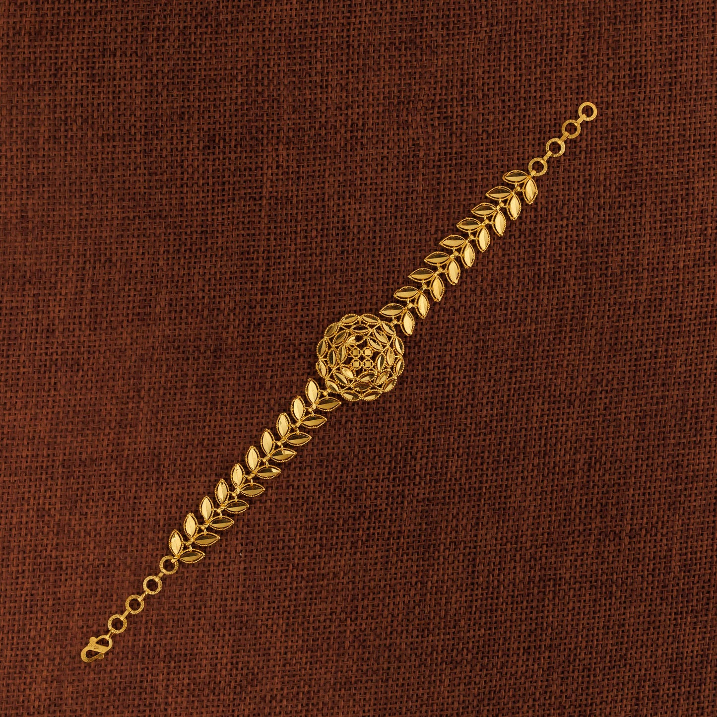 RP 1 Piece Bracelet with Leaf (D2) - Silver 925 & Gold Plated