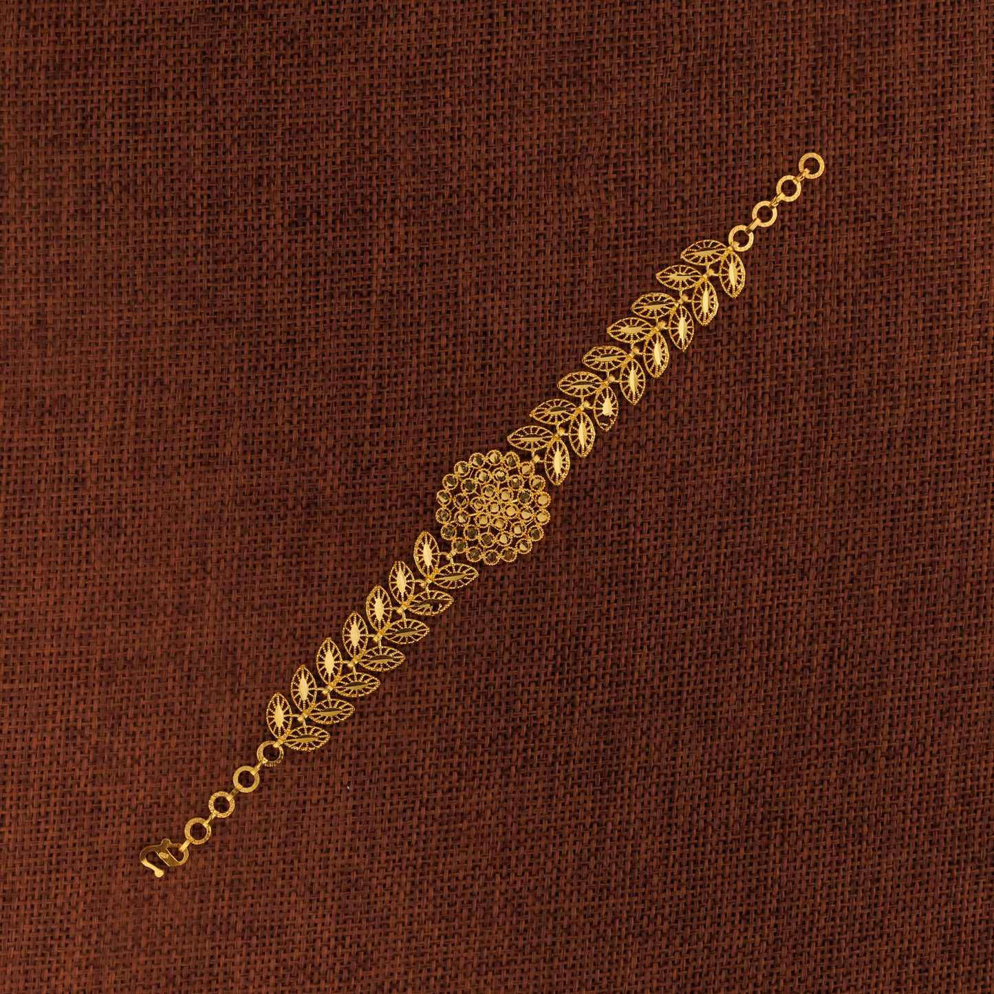 RP 1 Piece Bracelet with Leaf (D3) - Silver 925 & Gold Plated