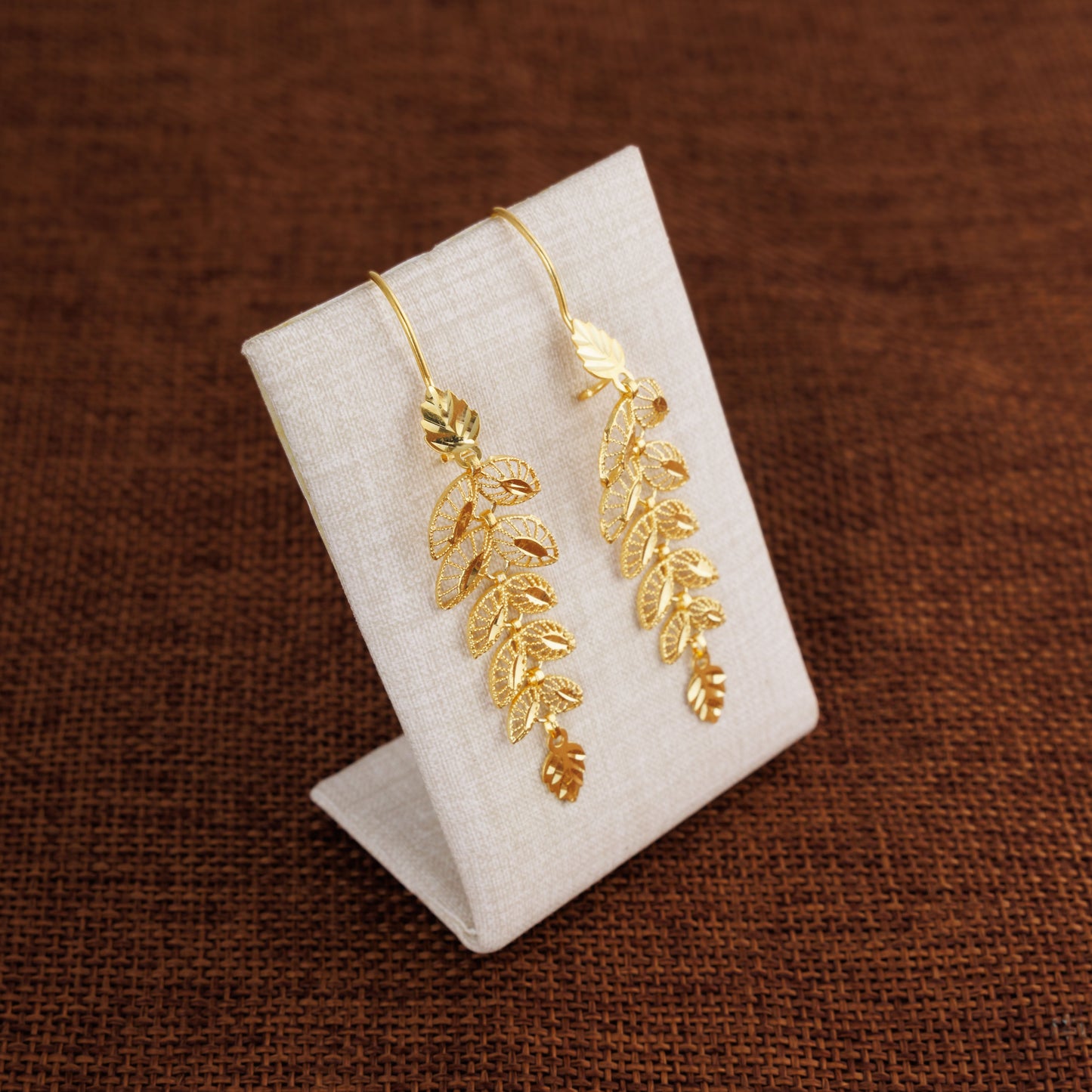 RP Leaf Earring (D1) - Silver 925 & Gold Plated