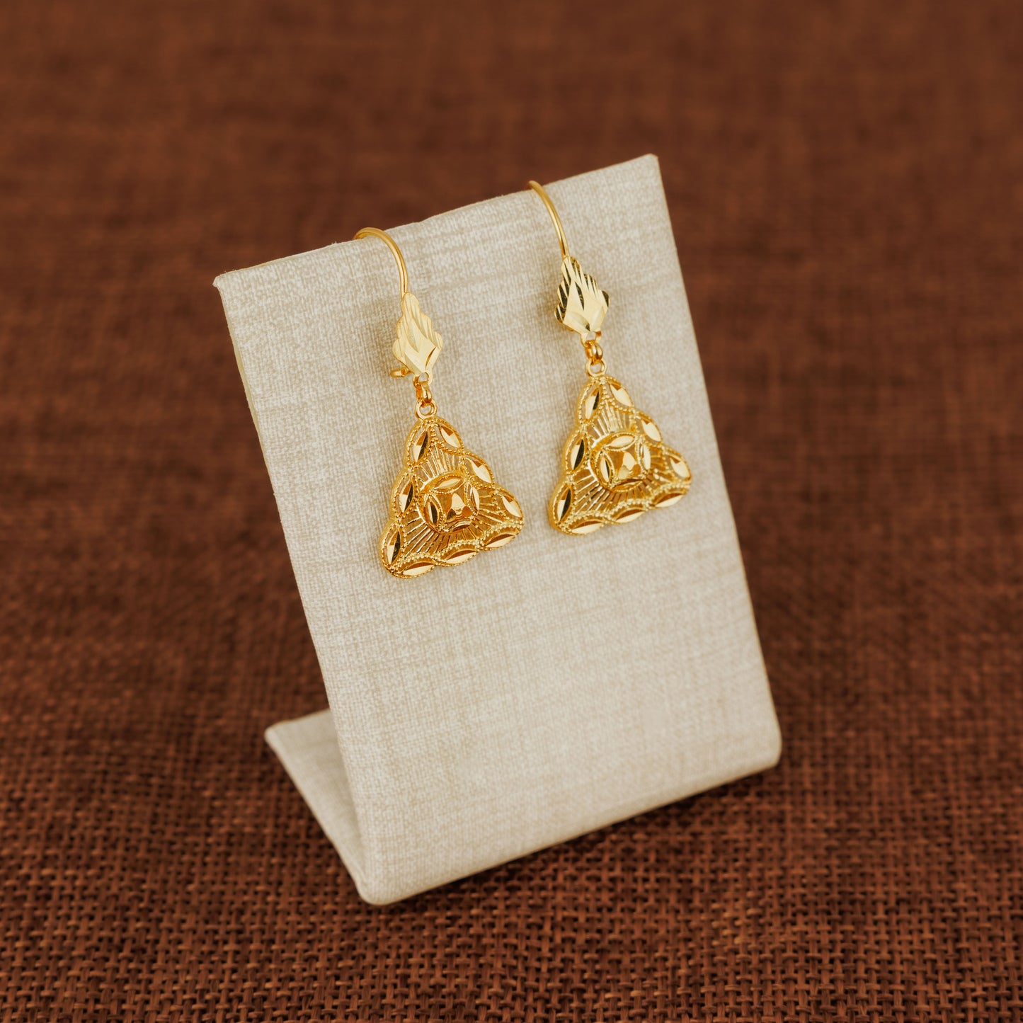 Casting Earrings (D37) - Silver 925 & Gold Plated
