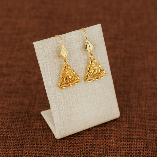Casting Earrings (D37) - Silver 925 & Gold Plated