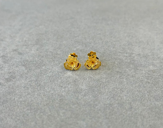 Flower Tops (AD28) - 925 Silver & 24K Gold Plated