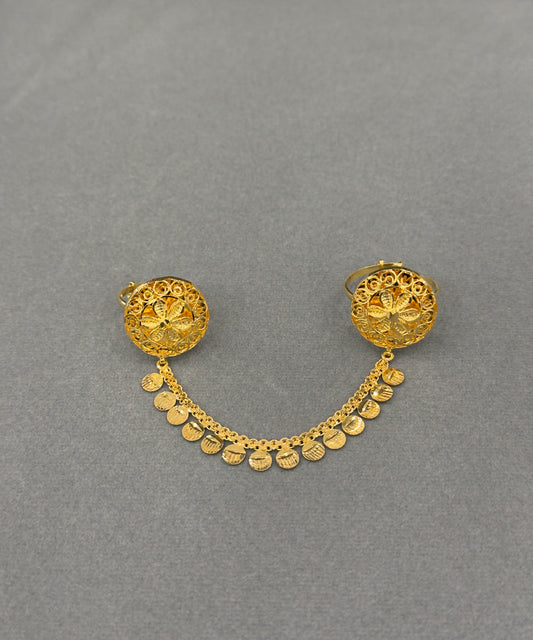 Twin Ring Chain (D24) - Silver 925 & Gold Plated