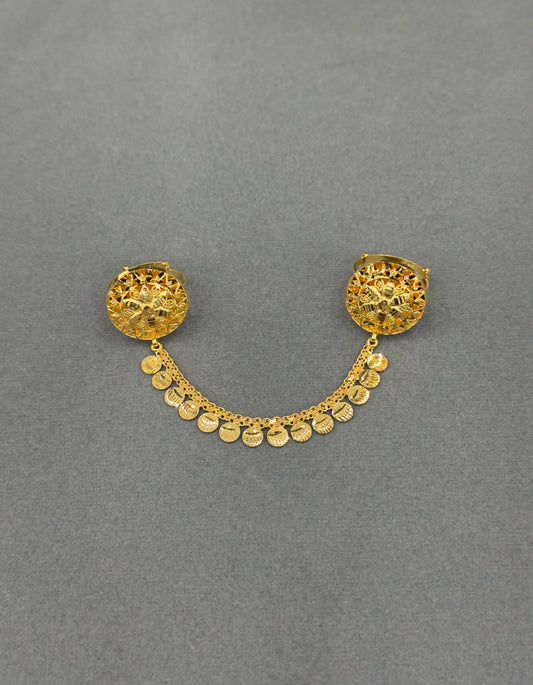 Twin Ring Chain (D20) - Silver 925 & Gold Plated