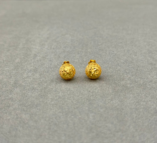 Flower Tops (AD4) - 925 Silver & 24K Gold Plated