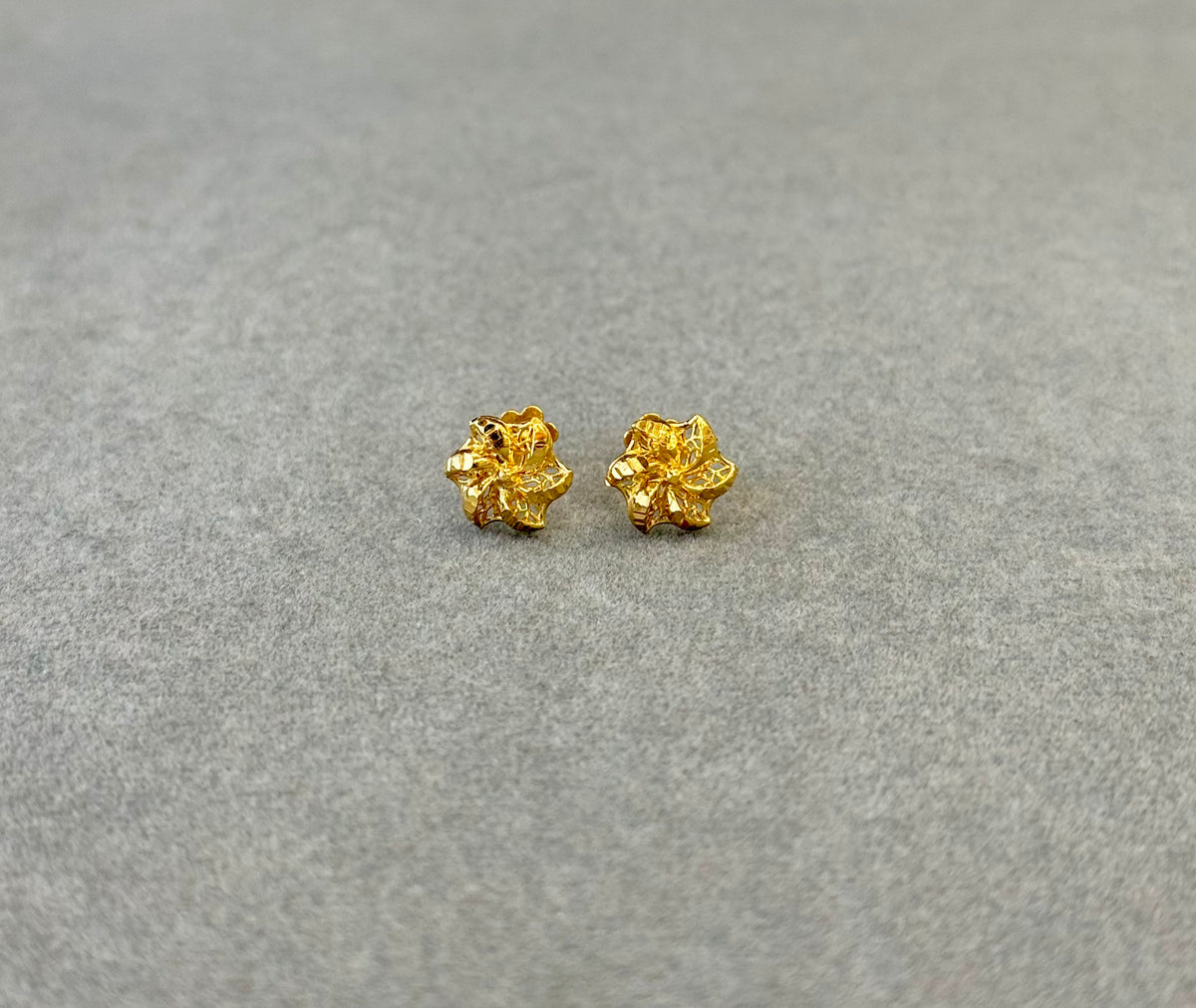 Flower Tops (AD13) - 925 Silver & 24K Gold Plated