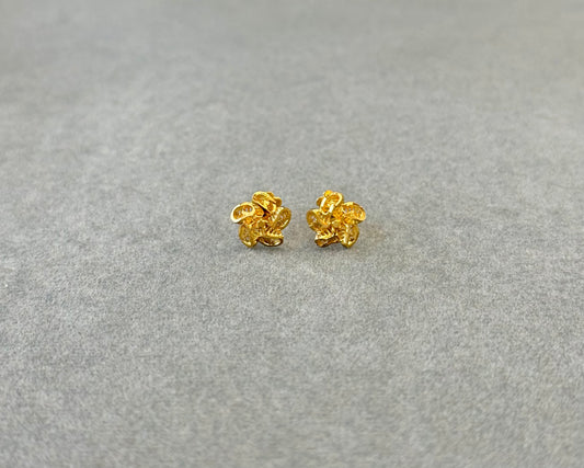 Flower Tops (AD14) - 925 Silver & 24K Gold Plated