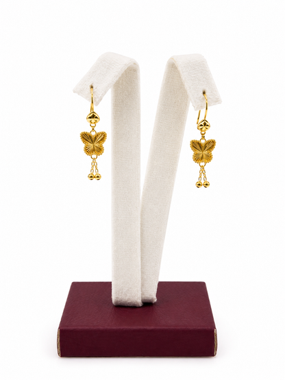 Butterfly Earrings (V3) - 925 Silver & 24K Gold Plated